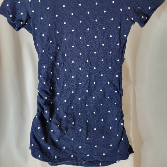 Old Navy Maternity Blouse Size Small - Like New - Very stretchy - Navy white - Picture 3 of 5